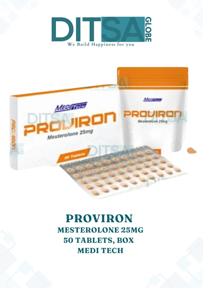 Proviron Mesterolone 25mg 50 Tablets, Box or Sachet Medi Tech at ₹ 2159/box | Proviron in Surat ...