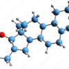 3D image of Oxendolone skeletal formula - molecular chemical structure ...