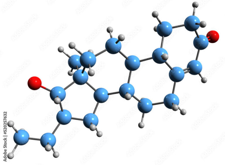 3D image of Oxendolone skeletal formula - molecular chemical structure ...
