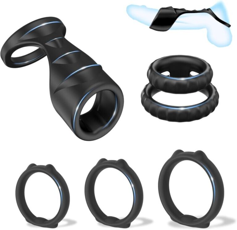 5 Stück Silikon Penisring Set - Cockring Sexspielzeug für Paare zur Cockring für Männer ...