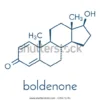 Boldenone Anabolic Steroid Chemical Structure Skeletal Stock Vector ...
