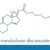 Nandrolone Decanoate Anabolic Steroid Drug Molecule. Also Used in Sports Doping. Skeletal ...