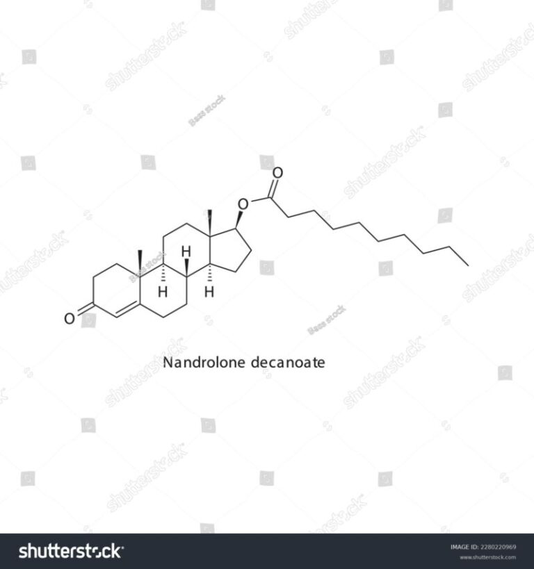 Nandrolone Decanoate Flat Skeletal Molecular Structure Stock Vector (Royalty Free) 2280220969 ...