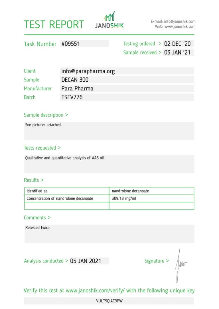 PARA PHARMA DECAN 300mg/ml