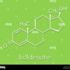 Boldenone anabolic steroid, chemical structure. Skeletal formula Stock Photo - Alamy
