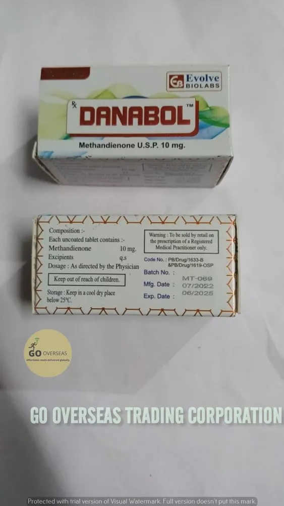 Danabol Metandienone 10MG Tablet, Packaging Size: 10 Tab at Rs 70/strip in Nagpur